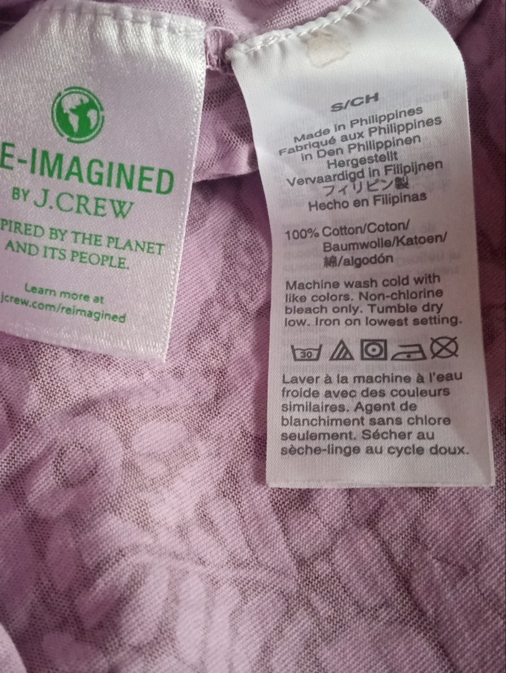J.Crew Purple Floral Turtleneck Long-Sleeve Shirt - Picture 5 of 5
